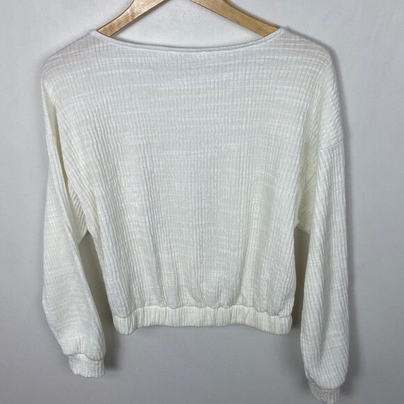 NEW Off White Boat Neck Ribbed Knit Pullover Sweater Nordstrom Size Small NWOT S - Picture 13 of 13